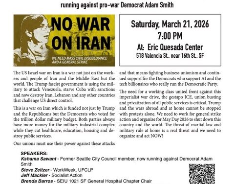 Time For A General Strike Against The US War Drive Against Iran! The Main Enemy Is At Home!